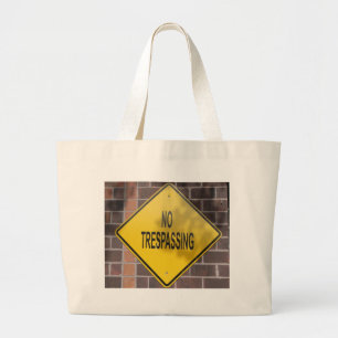 Bolso De Tela Gigante Prohibido el paso
