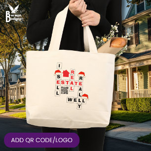 Bolso De Tela Gigante Promociones Navideñas Inmobiliarias Vende Muy Bien