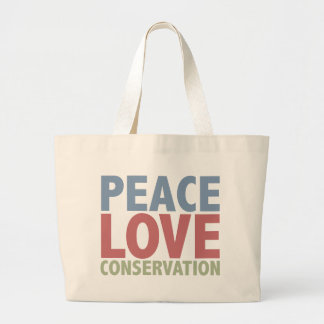 Bolso De Tela Gigante Protección del amor de la paz