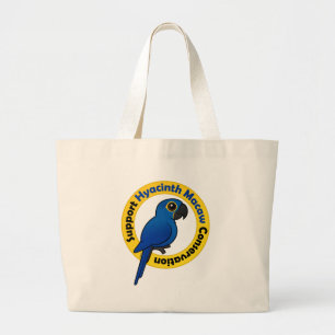 Bolso De Tela Gigante Protección del Macaw del jacinto de la ayuda