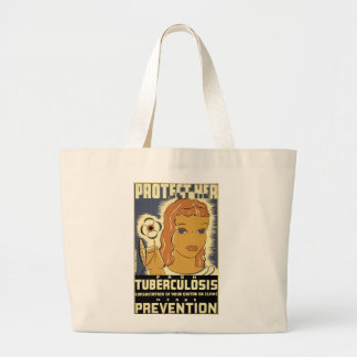 Bolso De Tela Gigante Protéjala de la tuberculosis