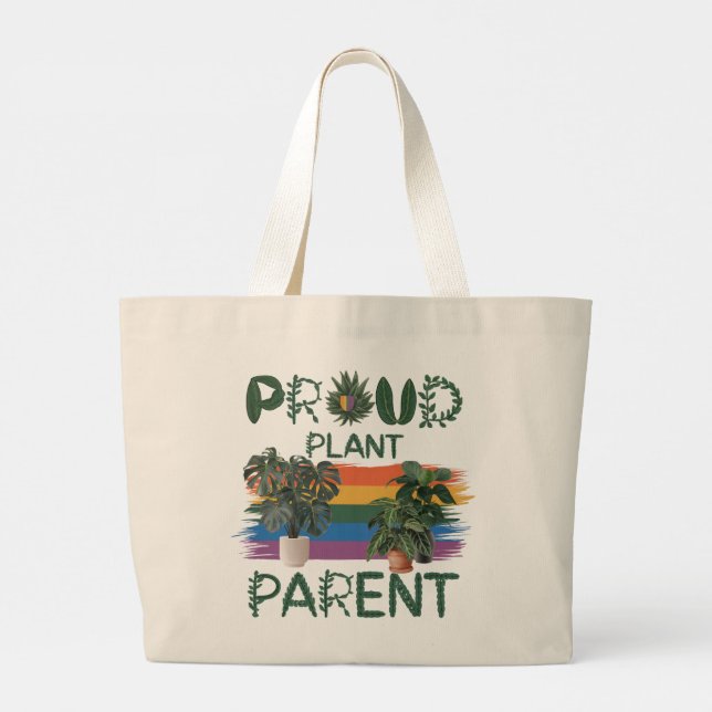 Bolso De Tela Gigante Proud Plant Parent Tote Bag - LGBTQ+ (Reverso)