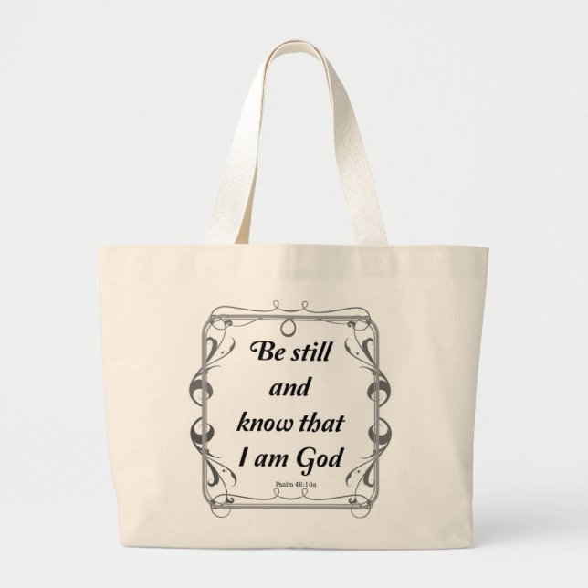 BOLSO DE TELA GIGANTE PSALM 46-10 (Frente)