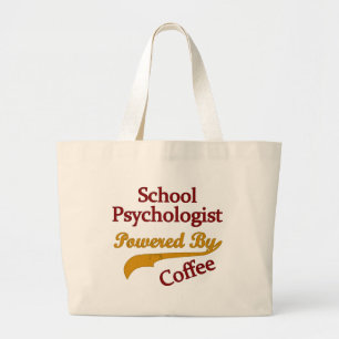 Bolso De Tela Gigante Psicólogo de la escuela accionado por el café