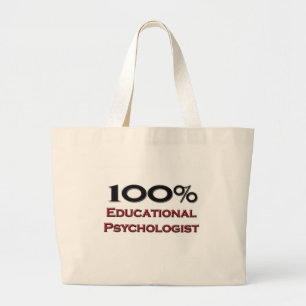 Bolso De Tela Gigante Psicólogo educativo del 100 por ciento
