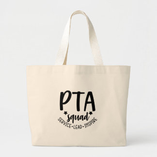 Bolso De Tela Gigante PTA Squad Tote Bag for Volunteer PTA