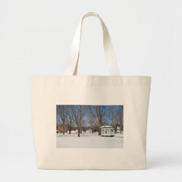Bolso De Tela Gigante Pueblo Típico de Vermont en Invierno