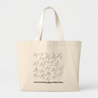 Bolso De Tela Gigante ¿Puedes Identificar Los 20 Ácidos Amino? (Química)