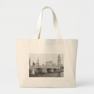 Bolso De Tela Gigante Puente Londres Reino Unido de Westminster.