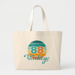 Bolso De Tela Gigante Puesta de sol retro 88 Vintage desgastado