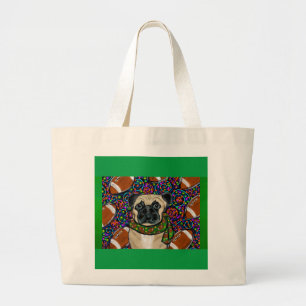 BOLSO DE TELA GIGANTE PUG