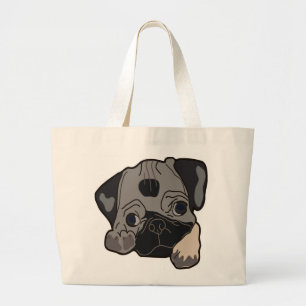 BOLSO DE TELA GIGANTE PUG PUPPY DOG