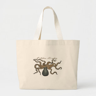 Bolso De Tela Gigante Pulpo Kraken Antiguo Marino Vida Silvestre Costera