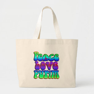 Bolso De Tela Gigante Purim de amor por la paz