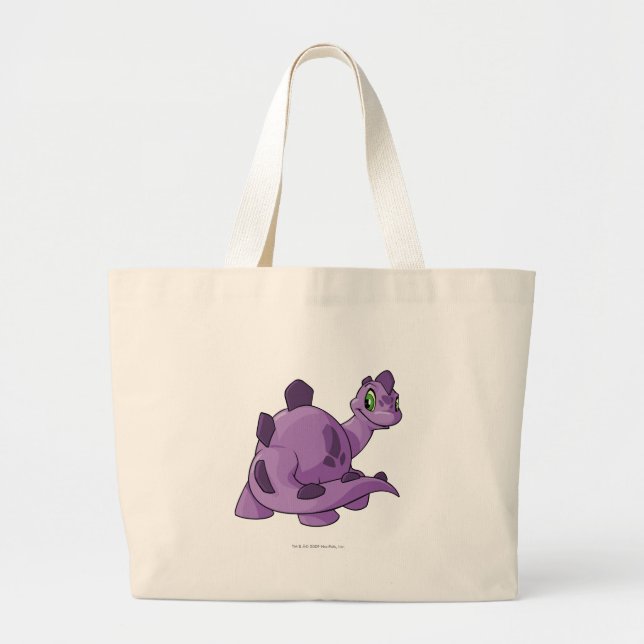 Bolso De Tela Gigante Púrpura de Chomby (Frente)