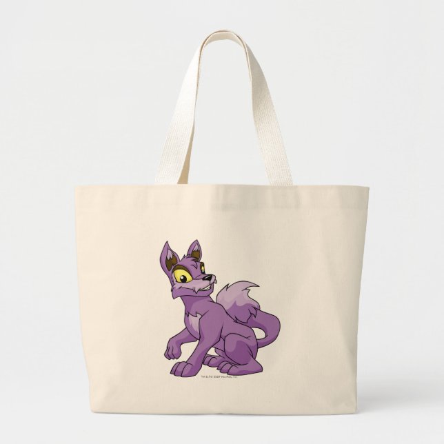 Bolso De Tela Gigante Púrpura de Lupe (Frente)
