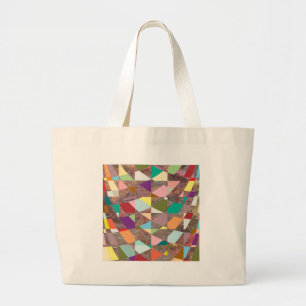 Bolso De Tela Gigante Purpurina de colores abstractos