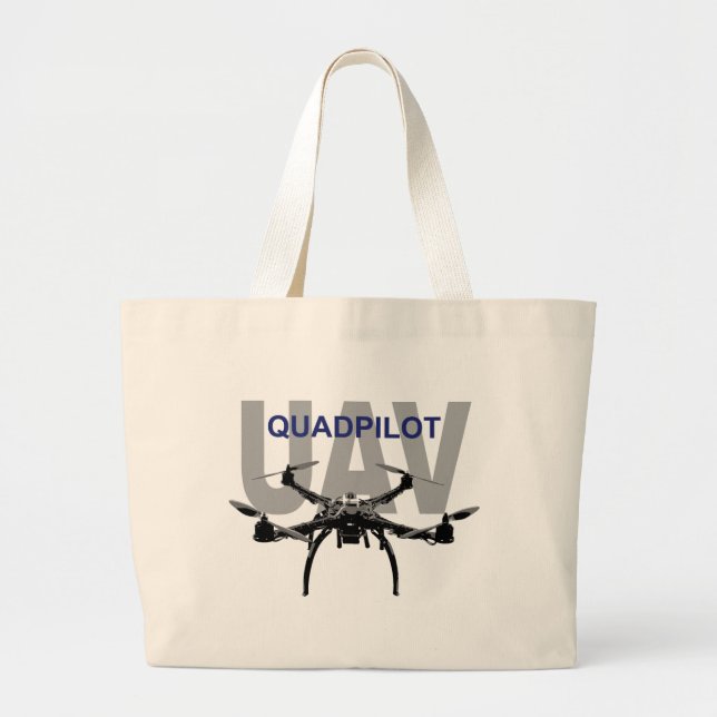Bolso De Tela Gigante Quadcopter Pilot UAV (Frente)