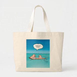 Bolso De Tela Gigante ¿Qué está haciendo? Funny Shipwreck Personalizado