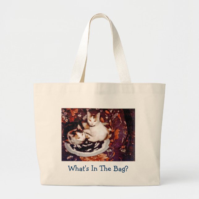 Bolso De Tela Gigante ¿Qué hay en la bolsa?  (Frente)