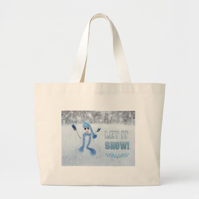 Bolso De Tela Gigante Que La Nieve (Frente)