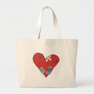 Bolso De Tela Gigante Quebrado-Corazón