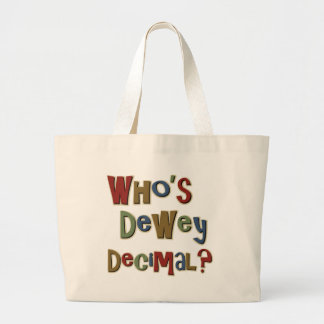 Bolso De Tela Gigante Quién es decimal de Dewey