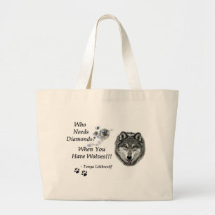 Bolso De Tela Gigante Quién necesita la colección de los diamantes