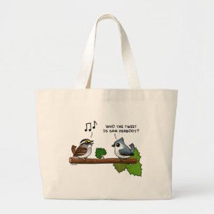 Bolso De Tela Gigante ¿Quién tuitea?
