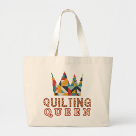 Bolso De Tela Gigante Quilting Queen - Funny Quilter - Quilting Lovers