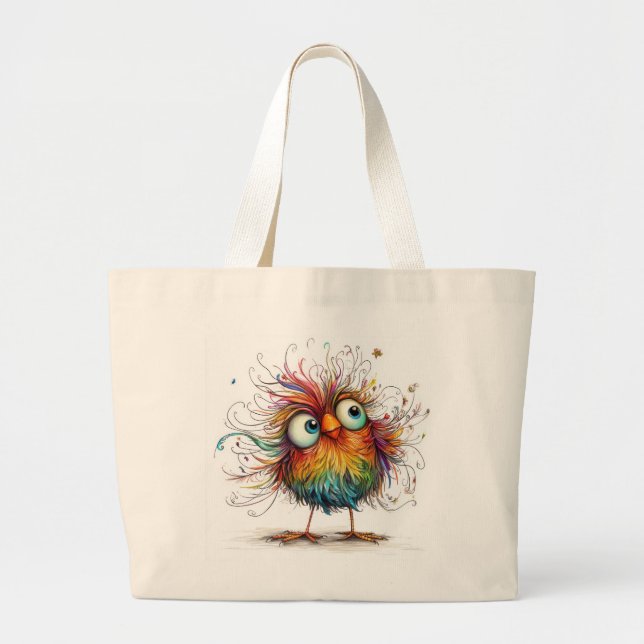 Bolso De Tela Gigante Quirky Bird (Frente)