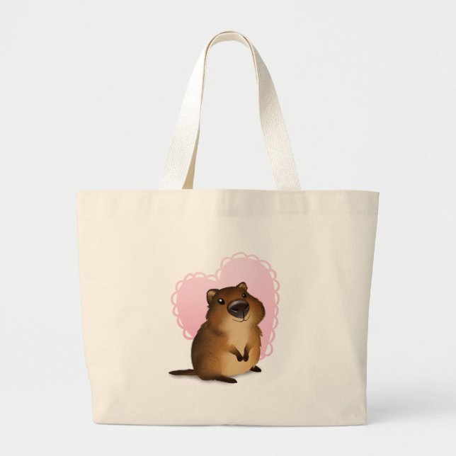 Bolso De Tela Gigante Quokka (Frente)