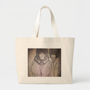 Bolso De Tela Gigante racheal y su amiga en su imaginación