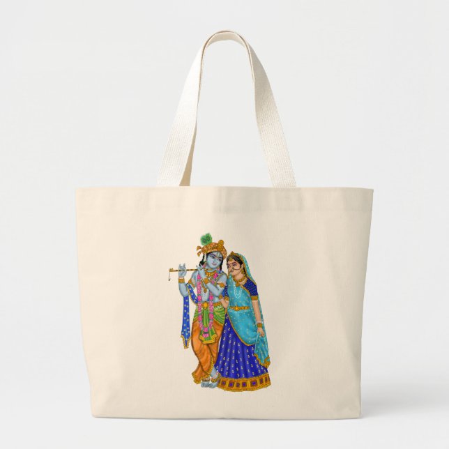 Bolso De Tela Gigante Radha Krishna Tote Bags (Frente)