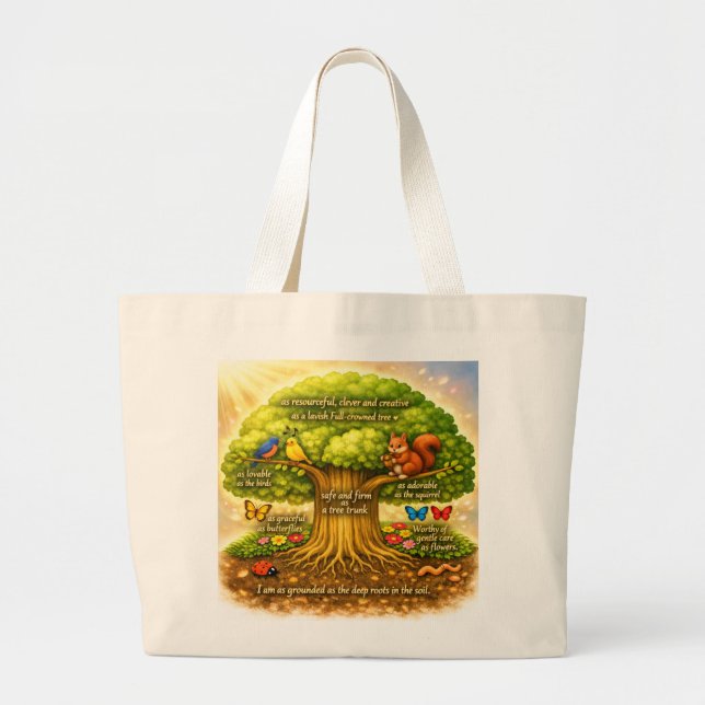 Bolso De Tela Gigante Radiant Visiontree  (Frente)