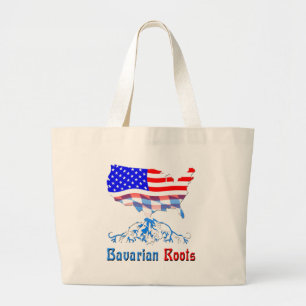Bolso De Tela Gigante Raíces bávaras norteamericanas
