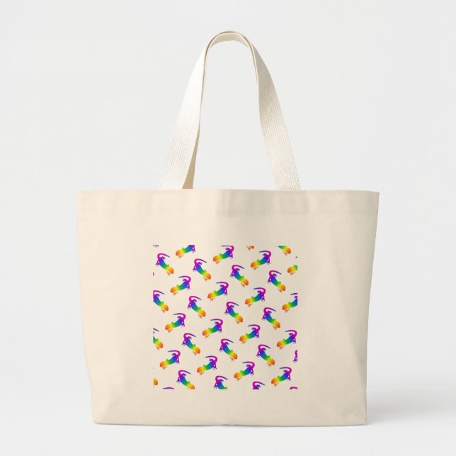 Bolso De Tela Gigante Rainbow Salamander (Frente)