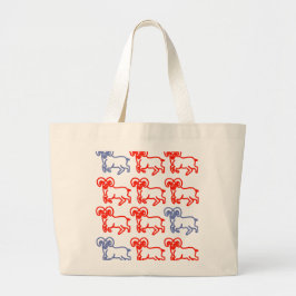 Bolso De Tela Gigante Ram Sign Pattern Carry Bag