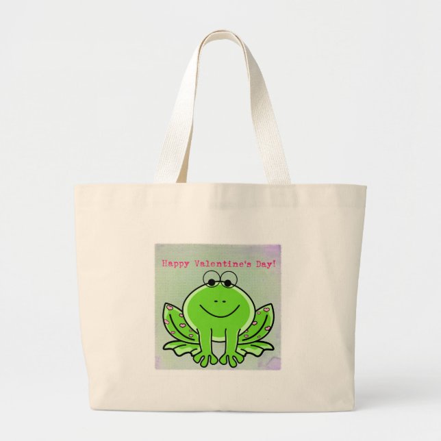 Bolso De Tela Gigante Rana de San Valentín (Frente)