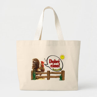 Bolso De Tela Gigante ¡Ráno de Dobré! ¡Buena mañana en Checo!