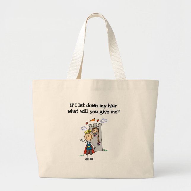 Bolso De Tela Gigante Rapunzel moderno (Frente)