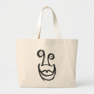Bolso De Tela Gigante Rara cara triste y tonta