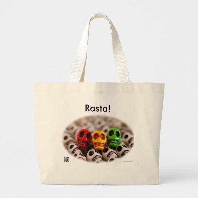 Bolso De Tela Gigante ¡Rasta! (Frente)