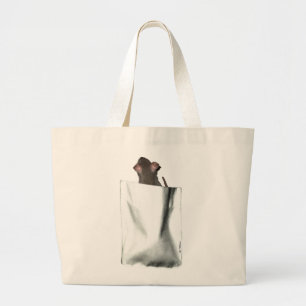 Bolso De Tela Gigante Rata de bolsillo (cara)