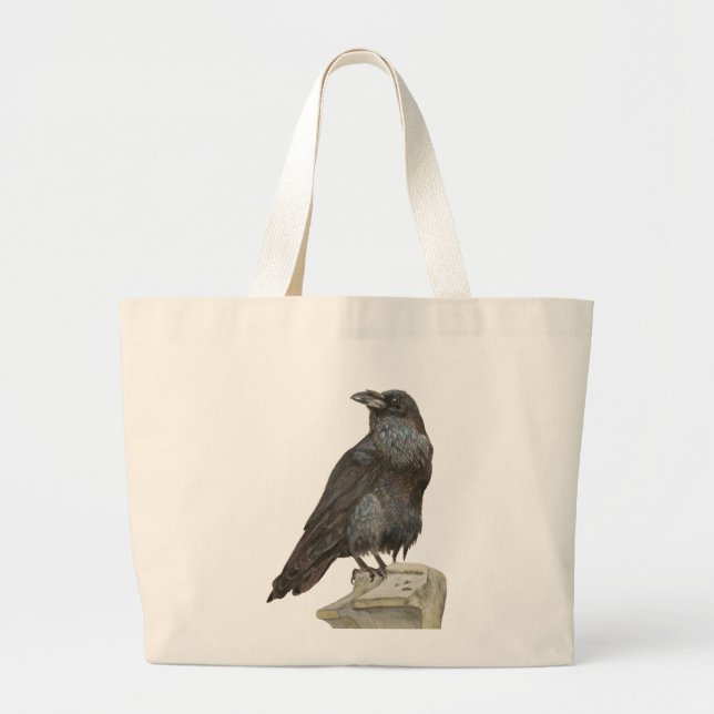 Bolso De Tela Gigante Raven (Frente)