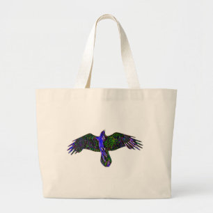 Bolso De Tela Gigante Raven Paint