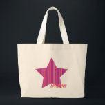 Bolso De Tela Gigante Rayas finas púrpura 3<br><div class="desc">Rayas finas púrpura</div>