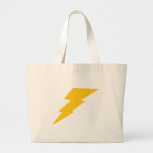 Bolso De Tela Gigante Rayo, amarillo, trueno, tormenta, super héroe