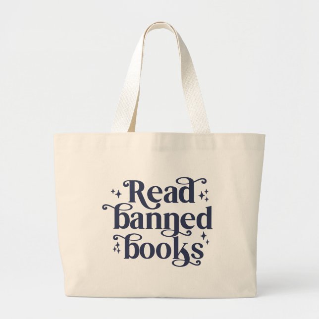 Bolso De Tela Gigante Read Banned Books Reading Lover's (Frente)