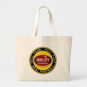 Bolso De Tela Gigante Real Team, verdaderos fans, verdadero futbolín Pit